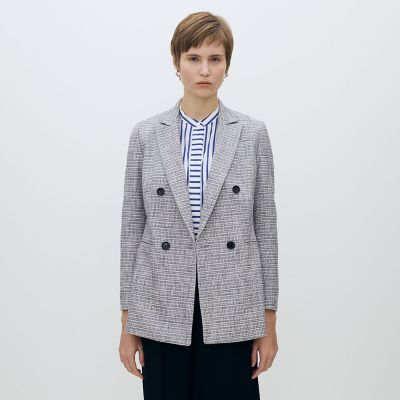 ラメツイード ダブルブレストジャケット | maison TOMORROWLAND/メゾン