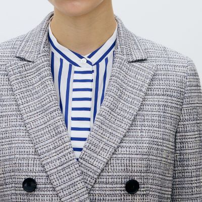 ラメツイード ダブルブレストジャケット | maison TOMORROWLAND/メゾン