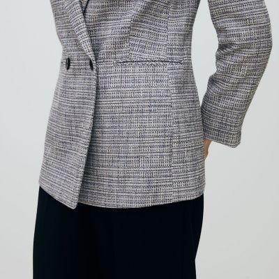 ラメツイード ダブルブレストジャケット | maison TOMORROWLAND/メゾン