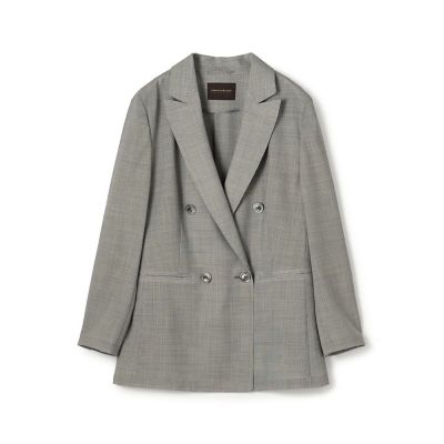 ブラウニーグレンチェック ダブルブレストジャケット | maison