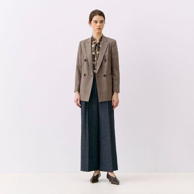 ローザグレンチェック ダブルブレストジャケット | maison