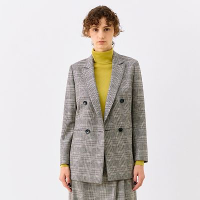 予約商品11月下旬以降順次お届け】シックツイード ダブルブレスト