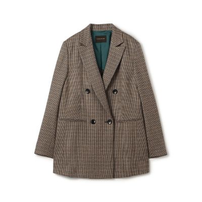 予約商品11月下旬以降順次お届け】シックツイード ダブルブレスト