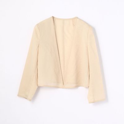 シルクオーガンジー ノーカラージャケット | maison