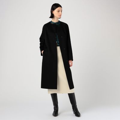 CARVEN PARIS ロングコート カシミア PIACENZA 黒 CARVEN PARIS ロングコート カシミア PIACENZA 黒（ピュア