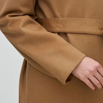 ピュアカシミヤ　ノーカラーコート