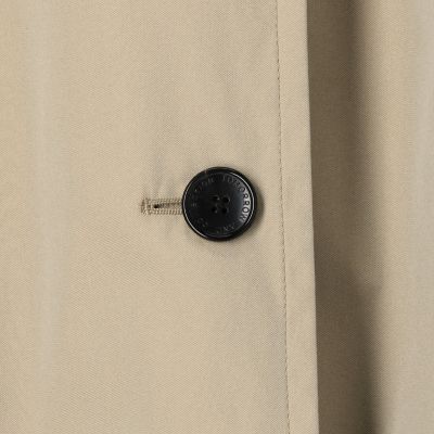 コットンポリエステルギャバジン　トレンチコート