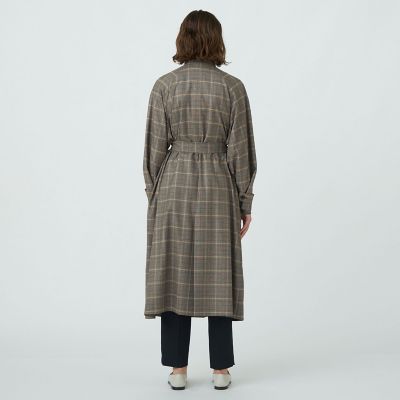 モスタルダウィンドウペーン スタンドカラーコート | maison