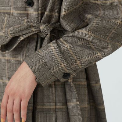 モスタルダウィンドウペーン スタンドカラーコート | maison