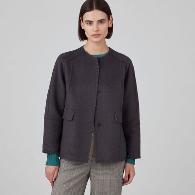 15866✨美品✨トゥモローランド メリノウール ダブルフェイス リバー