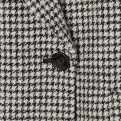 ブリンドルダブルフェイスウールショートコート38フレアスリーブ ウールカシミヤシェファード フレアスリーブショートコート | maison