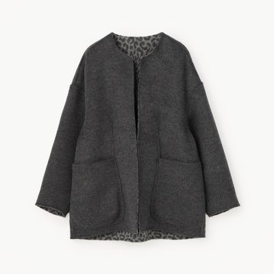 beautiful people モッズコート 裏地ヒョウ柄　日本製 X3749 超希少・美品】JUNYA WATANABE2022AW ヒョウ柄モッズコート