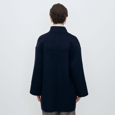 送料無料】スーパーダブルフェイス スタンドカラーコート | maison