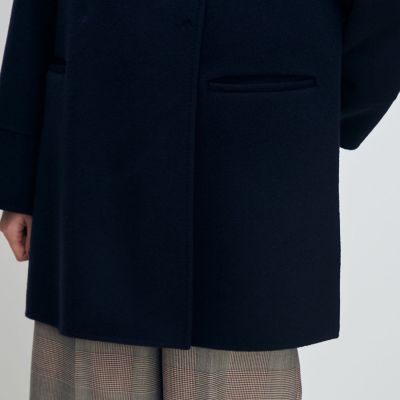 送料無料】スーパーダブルフェイス スタンドカラーコート | maison