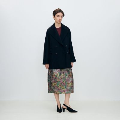 【TOMORROWLAND】極美品✨カシミヤ混合コート✨ TOMORROWLAND .B ウールカシミヤダブルフェイス ロングコート