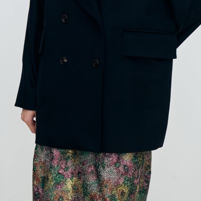 ウェービーカシミヤ ラグランショートコート | maison TOMORROWLAND