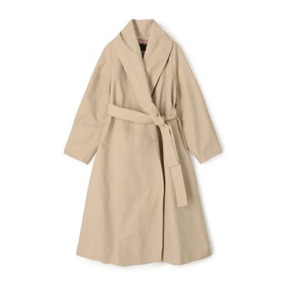 スムースクロス ベルテッドガウンコート | maison TOMORROWLAND/メゾン