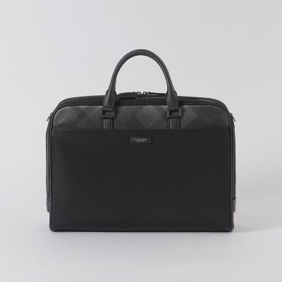 新品未使用◇クレストブリッジ◇シャドークレストブリッジチェックブリーフバッグ BLACK LABEL CRESTBRIDGE（ブラックレーベル クレストブリッジ