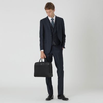 LIMONTAシャドークレストブリッジチェックビジネスブリーフ