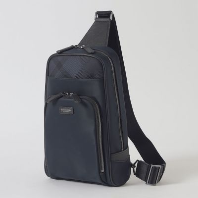 ナイロンコンビカルゼシャドークレストブリッジチェックビジネスボディ