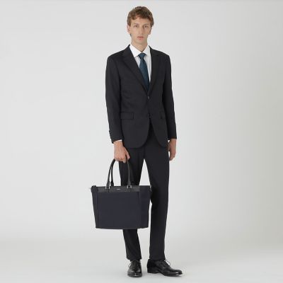 LIMONTAシャドークレストブリッジチェックビジネストート
