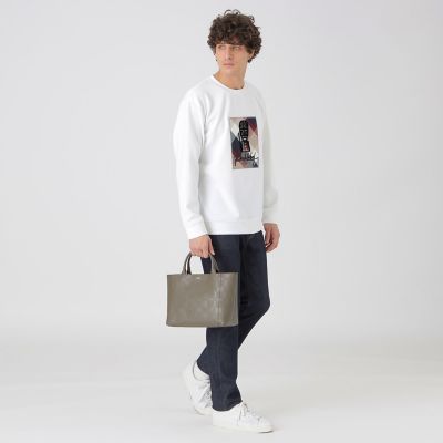 エンボスチェックドライビングトート | BLACK LABEL CRESTBRIDGE (Men
