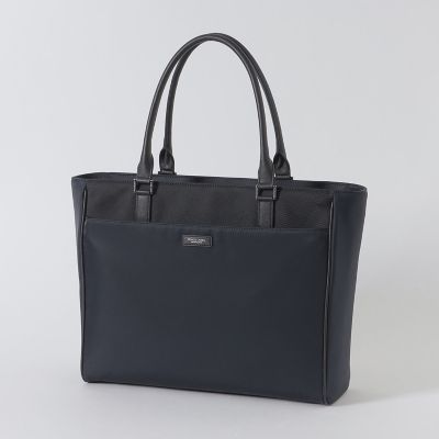 ナイロンコンビカルゼシャドークレストブリッジチェックビジネストート