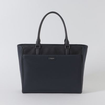 ナイロンコンビカルゼシャドークレストブリッジチェックビジネストート