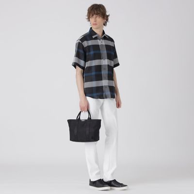 シャドーチェックドライバーズトート | BLACK LABEL CRESTBRIDGE (Men