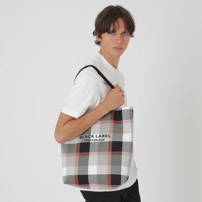 クレストブリッジチェックリバーシブルトート | BLACK LABEL