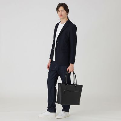 シュリンクレザートートバッグ | BLACK LABEL CRESTBRIDGE (Men