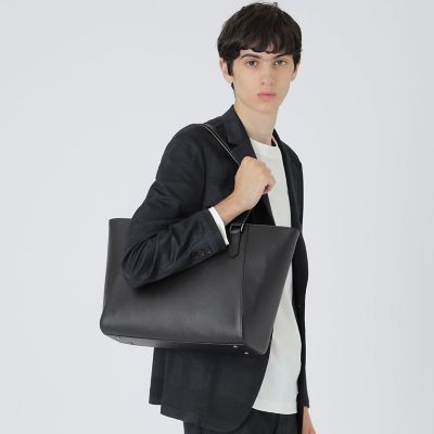 シュリンクレザートートバッグ | BLACK LABEL CRESTBRIDGE (Men