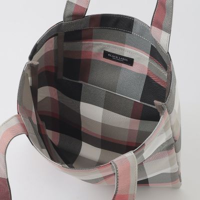 クレストブリッジチェックブリティッシュグラフィックトート | BLACK