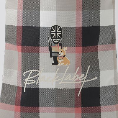 クレストブリッジチェックブリティッシュグラフィックトート | BLACK