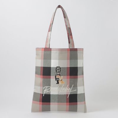 クレストブリッジチェックブリティッシュグラフィックトート | BLACK