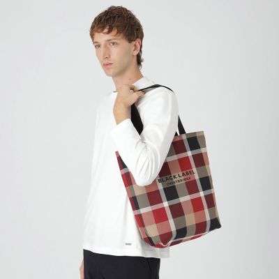 クレストブリッジチェックリバーシブルトート | BLACK LABEL