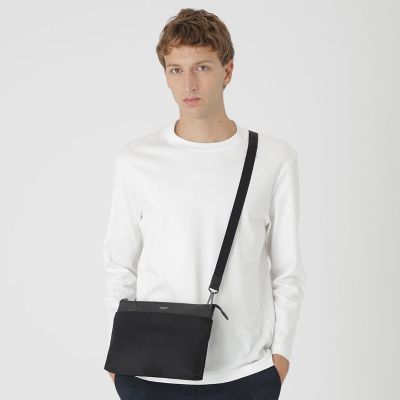 LIMONTAシャドークレストブリッジチェックビジネスショルダー