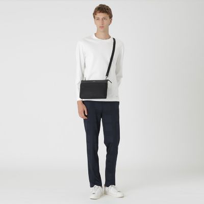LIMONTAシャドークレストブリッジチェックビジネスショルダー