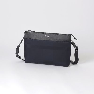 LIMONTAシャドークレストブリッジチェックビジネスショルダー