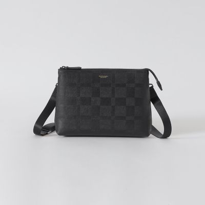エンボスチェックスクウェアサコッシュ | BLACK LABEL CRESTBRIDGE