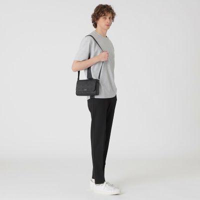 エンボスチェックメッセンジャーバッグ | BLACK LABEL CRESTBRIDGE