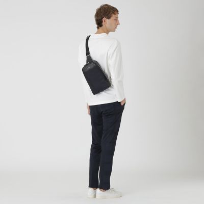 LIMONTAシャドークレストブリッジチェックビジネスボディバッグ