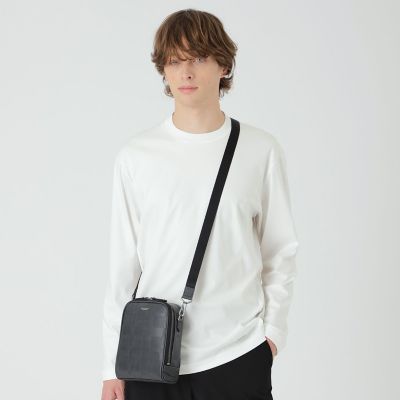 エンボスチェックミニクロスボディバッグ | BLACK LABEL CRESTBRIDGE