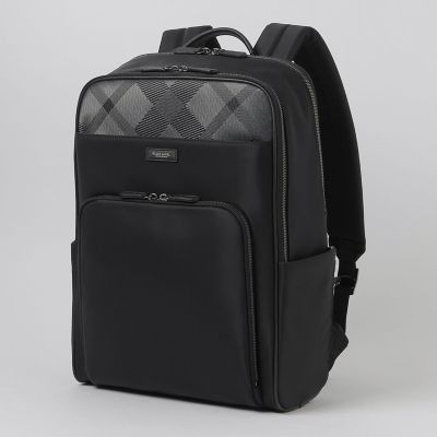 ＜BLACK LABEL CRESTBRIDGE (Men)＞ナイロンコンビカルゼシャドークレストブリッジチェックビジネスバックパック