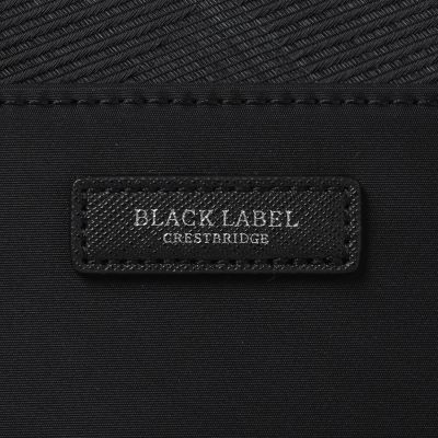 BLACK LABEL CRESTBRIDGE ビジネスバッグ ブラック ナイロンコンビカルゼシャドークレストブリッジチェックビジネスバック