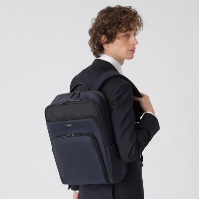 クレストブリッジチエックブリーフ(メンズビジネスバッグ) ナイロンコンビカルゼシャドークレストブリッジチェックビジネス
