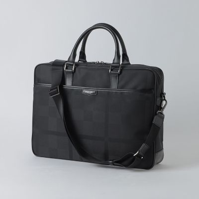 一部店舗限定】シャドークレストブリッジチェックブリーフバッグ