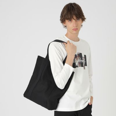 一部店舗限定】クレストブリッジチェックリバーシブルトート | BLACK