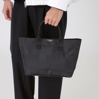 一部店舗限定】シャドーチェックランチトート | BLACK LABEL