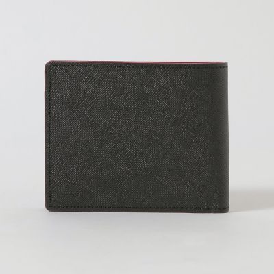 バイカラークレストブリッジチェック2つ折りウォレット | BLACK LABEL